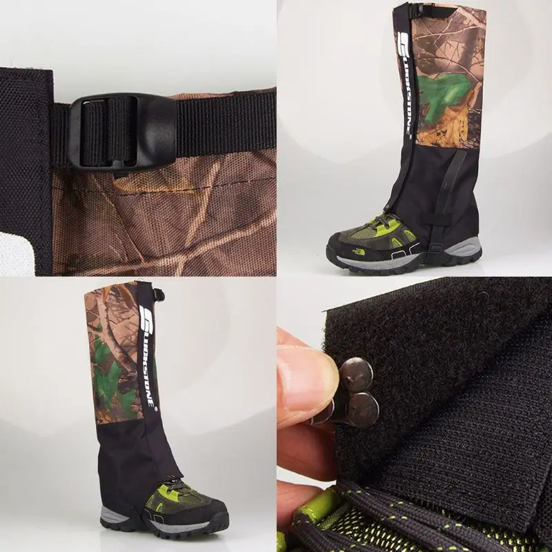 Мужские уличные Водонепроницаемые Гетры Wo Men камуфляжные высокие гетры для снега