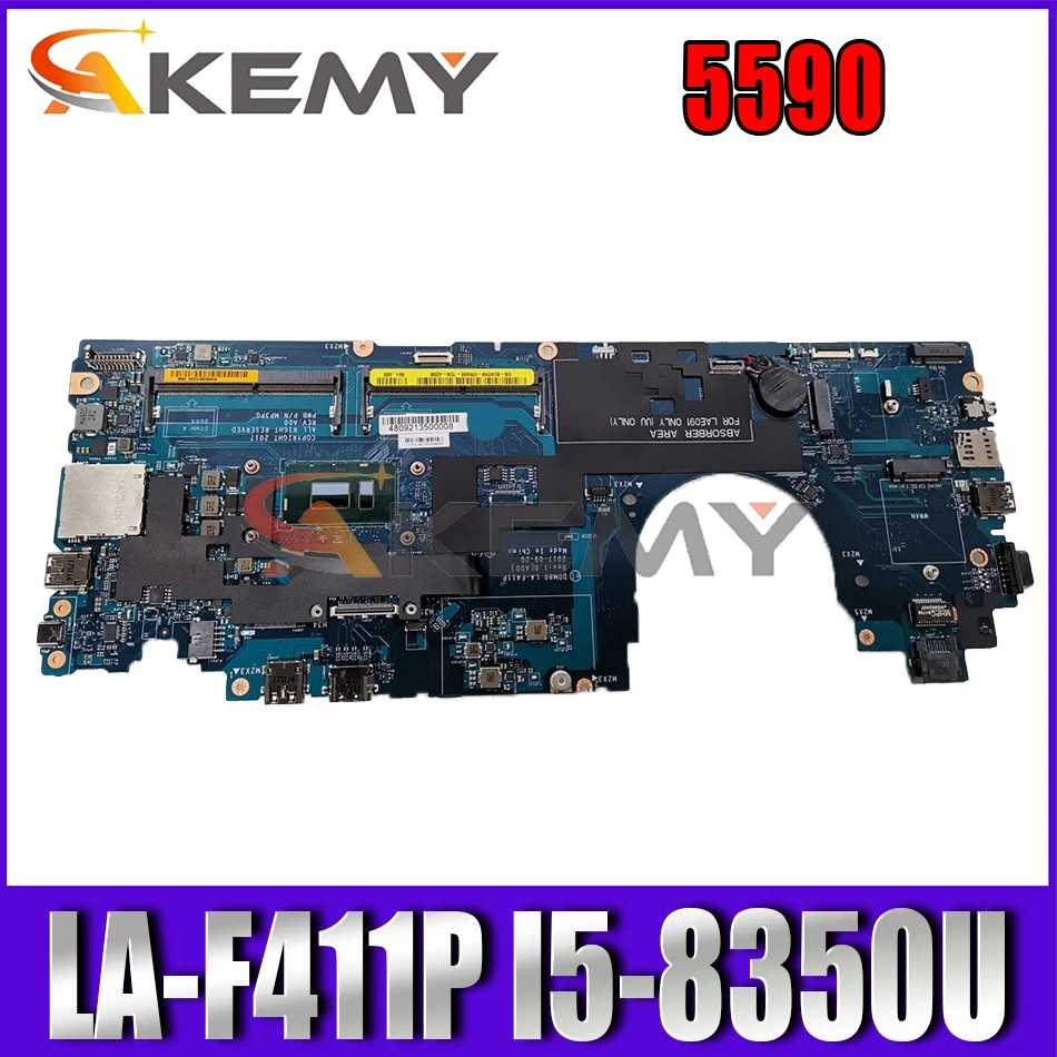 

Akemy DDM80 LA-F411P I5-8350U FOR Dell Latitude 5590 Laptop Motherboard CN-00F8R6 0F8R6 Mainboard 100%tested