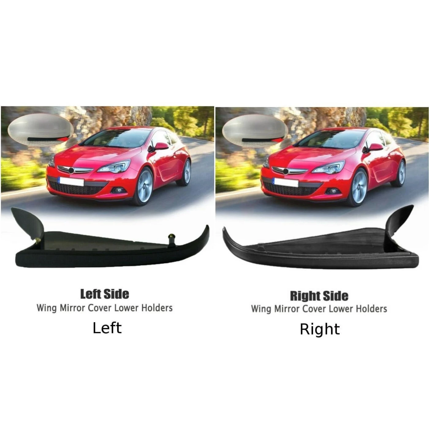 Накладка на зеркало заднего вида автомобиля крепление для Vauxhall Opel Astra H MK5 2004-2008