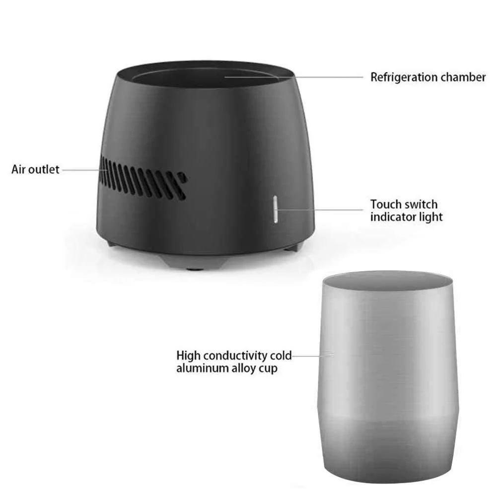 Летняя Горячая Распродажа портативная чашка быстрого охлаждения электронный