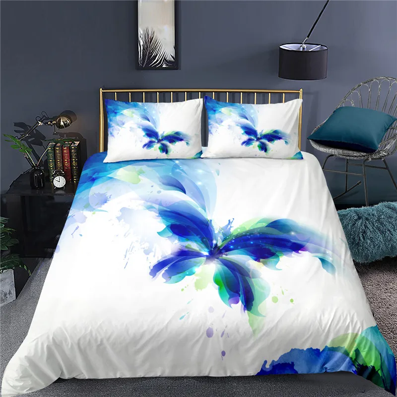

3D Printed Butterfly Bedding Set Duvet Cover Twin Full King Queen Size Comforter Covers Bedroom Bedding Sets Home Textile