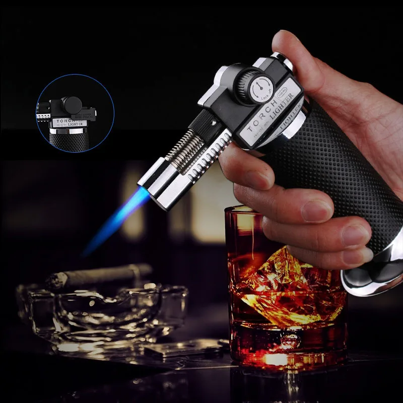 Бутановая струйная фонарь жигалка газовые зажигалки турбо высокое качество