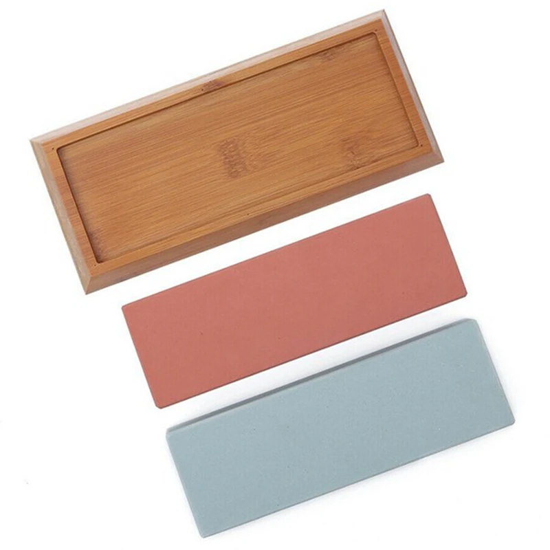 Hot Knife Whetstone Set 400/1000 3000/8000 with Grooved Carnation Base | Инструменты