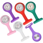 Силиконовая брошь на часы медсестры, туника на цепочке, подвеска для медсестер, карманный зажим на батарейке, медицинские часы