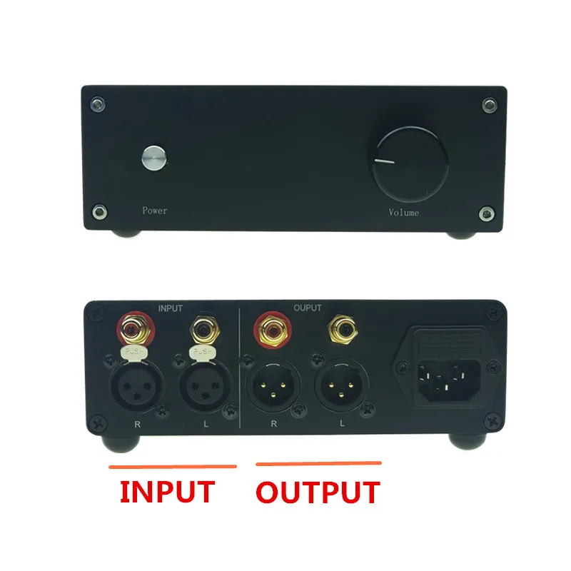 Hi Fi реле регулятор громкости XLR сбалансированный предусилитель Пассивный 256 шаг