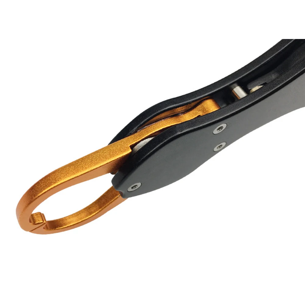 

Rope With Scale Fish Control Clamp Clip Pliers Anti Slip Lip Grip Tackle Ruler Holder Aviation Aluminum Grabber Fishing Tool