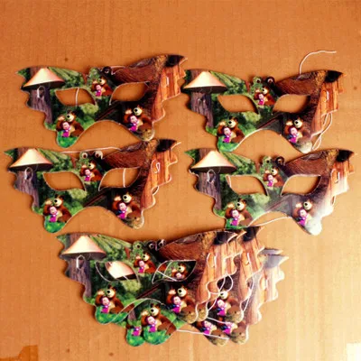 mask July Forest прекрасный Ma sa& bear вечерние воздушные шары персонажа из мультфильма Маша Фольга воздушные шары на день рождения вечерние украшения детские игрушки - Цвет: mask