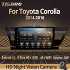 Автомобильный радиоприемник 2DIN Android 10 для Toyota Corolla Altis 2014-2016 Carplay, автомобильный радиоприемник, GPS-навигация, Bluetooth-плеер IGO