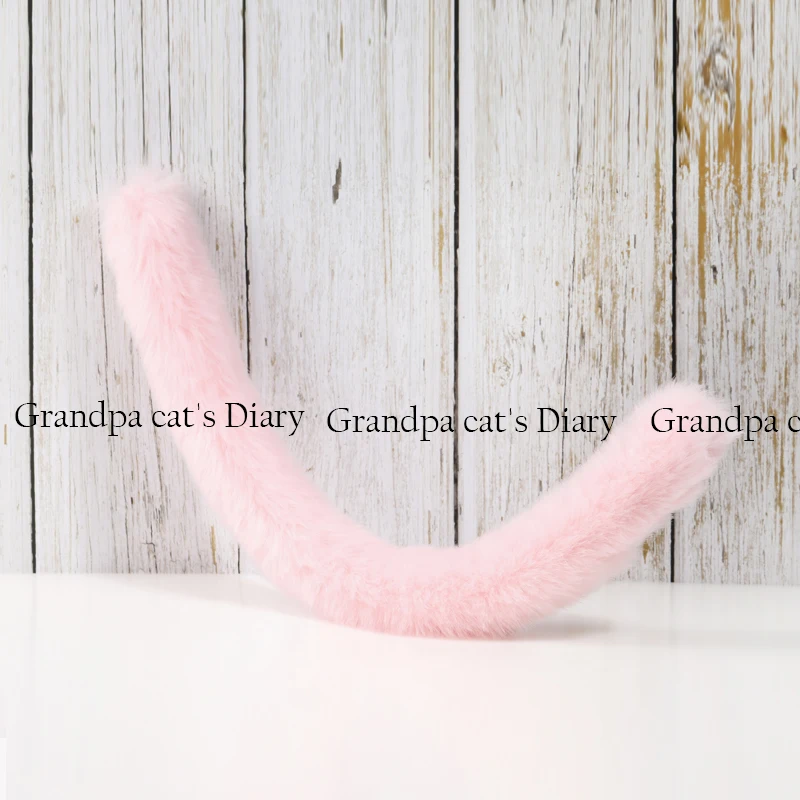 Новинка ручная работа кошачий хвост аниме косплей реквизит плюш размер розовый