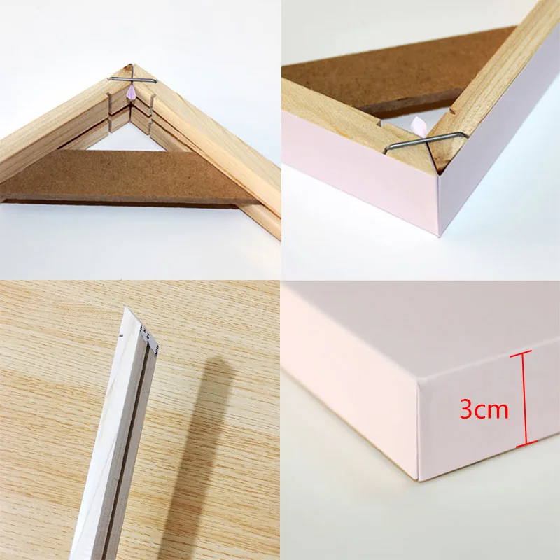 Wood Photo Frames For Pictures Wall Hanging DIY Natural Wooden Frame Canvas Painting Poster Foto Moldura Cadre | Дом и сад