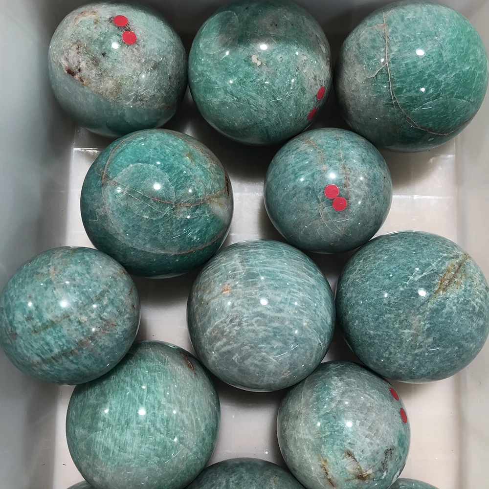 

1kg High quality natural amazonite quartz ball massage ball chakra stone home living room decoration art decoration