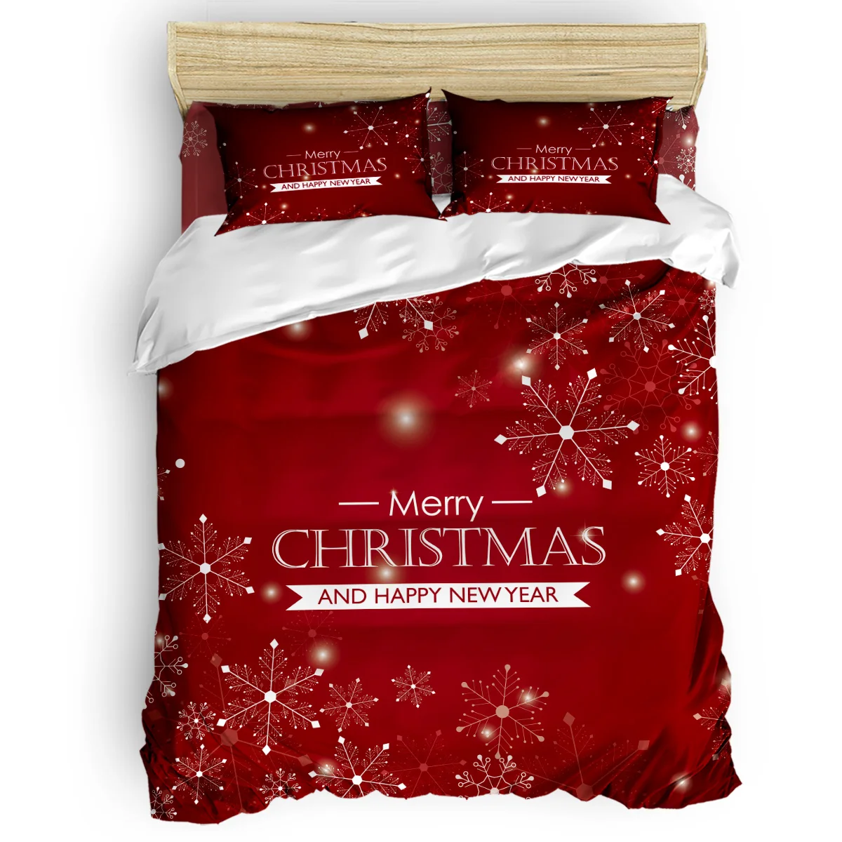 Набор пододеяльников для Счастливого Рождества и нового года винтажный