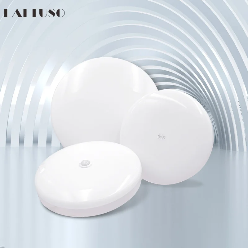 

LED Ceiling Lamp AC 110V 220V PIR Motion Sensor Lamp Surface Mounted Auto Smart Sounds Control 12W 24W Round Panel Light