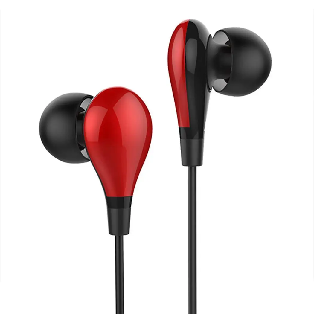 Проводные наушники вкладыши стерео музыка с микрофоном проводные 3 5 мм разъем TPE