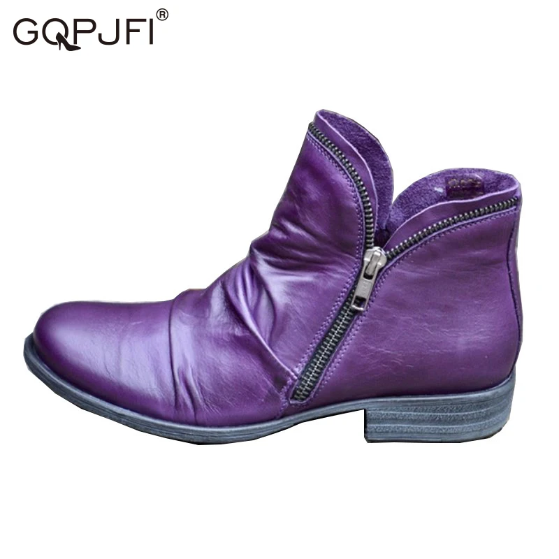 

GQPJFI 2020 Autumn New Women's Boots Plus Size Chelsea Short Boots Thick Heel Casual Round Toe Fashion Bare Boots Women's Boots