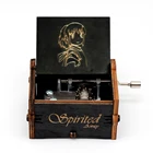 Полностью черная оптовая продажа, античная резная деревянная музыкальная шкатулка с изображением животных, рождественский подарок, подарок на день рождения, украшение для вечеринки