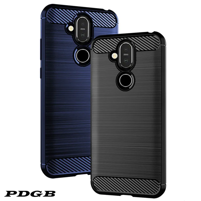 Прочный чехол из ТПУ для Nokia 7 Plus 1 8 5 6 3 2 4 X71 X7 X6 X5 с матовым рисунком армированный
