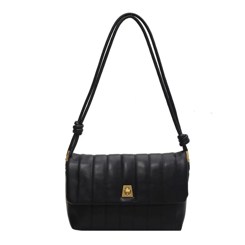 

Luxury Brand Women's Shoulder Bag Fashion Small Pu Leather Handbag Designer Solid Color Crossbody Bags for Women 2021 Purses New