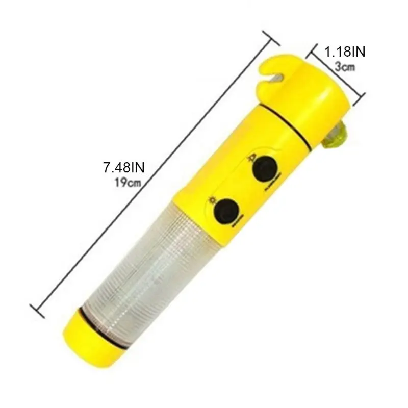 

Protable 4 in 1 Multifunction Car Safety Hammer Emergency Escape Tool Rescue Auto Window Breaker Seatbelt Cutter Gadget