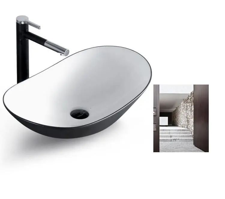 Lavatorio чаша де Appoggio Куба Para Black Umywalka Evier Lavandino Bagno Waschtisch раковина для ванной комнаты Lavabo Pia Banheiro