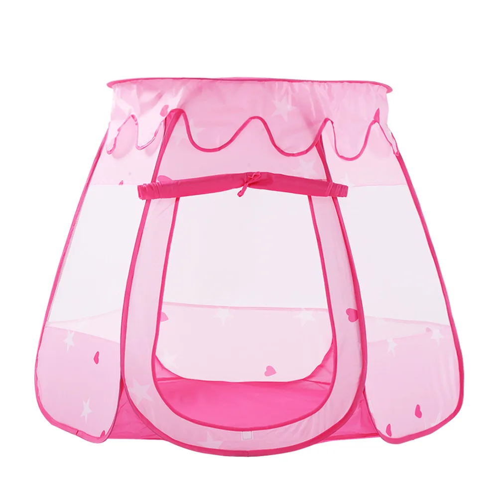 

Pink Six-sided Netting Game Tent Children Adorable Lovely Heart-shaped Princess Kids Tent Game House