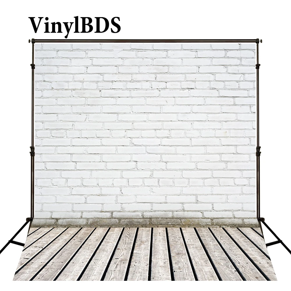 VinylBDS фоны для новорожденных детей белая кирпичная стена фото Achtergrond Kerst