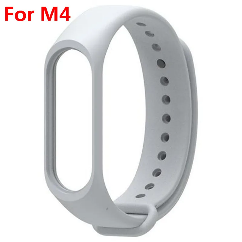 1x умный Браслет для xiaomi mi Band 3 4 спортивный ремешок часы силиконовый ремешок для xiaomi mi band 3 4 браслет mi band 4 3 ремешок - Цвет: For Xiaomi Mi Band 4