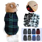 Зимнее теплое пальто для домашних собак утепленный жилет флисовая рубашка в клетку куртка одежда для маленьких чихуахуа собак костюм для домашних животных кошек одежда