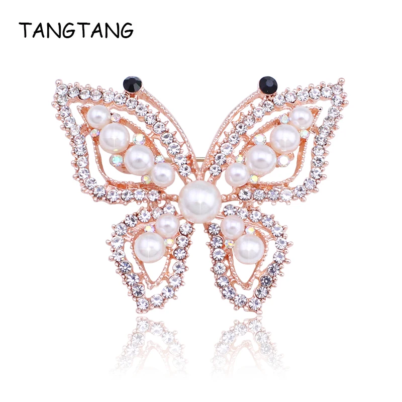 

Новая жемчужная брошь TANGTANG, Женская высококлассная булавка для корсажа Лунная брошь, булавка для воротника, шёлковый шарф, круглая булавка, ...