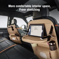 car rear seat storage bag with tablet computer stand protector car seat backrest protection pad foot pad travel accessories