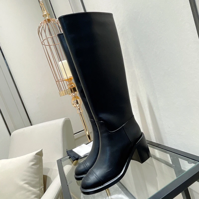 

Winter Fashion Long Boots Women 2021 Autumn Shoes Women Casual Large Size Knee High Genuine Leather Female Shoes