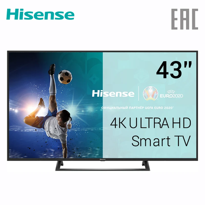 Телевизор 43 ''Hisense 43&quot H43B7300 4K AI Ultra HD ТВ Tелевизор 42 дюйма Смарт одиночный стенд