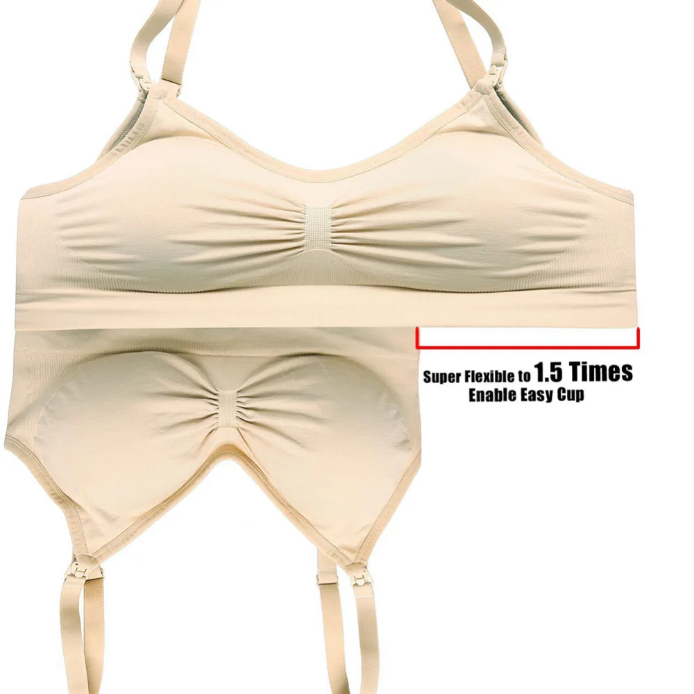 Женские Бесшовные бюстгальтеры для кормящих матерей с удлинителями и