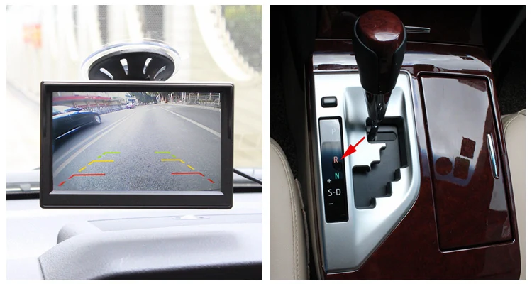 DIYSECUR " TFT lcd HD резервный автомобильный монитор заднего вида+ Водонепроницаемая цветная Автомобильная камера заднего вида для системы помощи при парковке