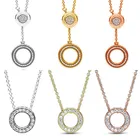 Ожерелье из серебра 925 пробы с подвеской-логотипом