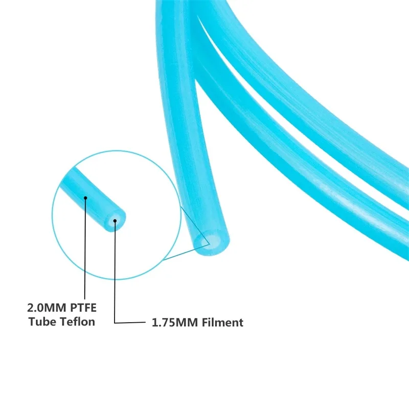 Оригинальная трубка Sovol Capricorn светильник-голубая Bowden PTFE 1 м для нити 75 мм деталь
