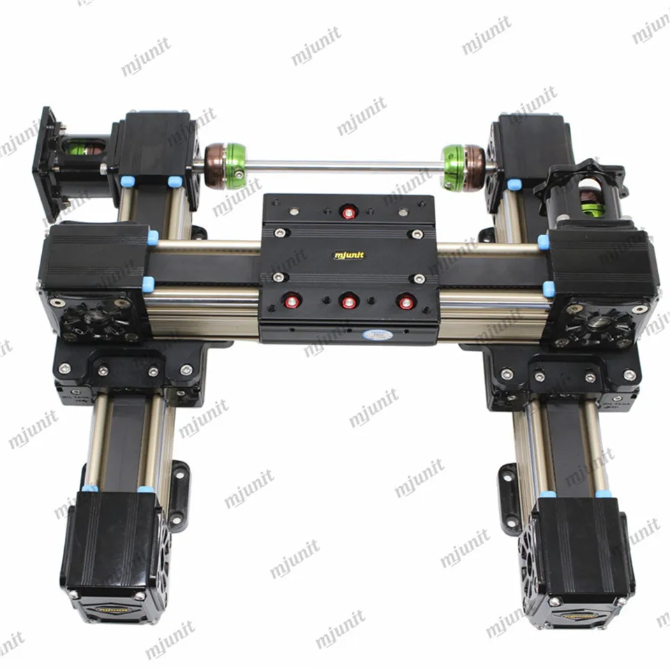 

mjunit linear module slide table XYZ 3 axis gantry helmet paint spraying production line automatic electric synchronous belt