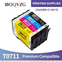 iboqvzg t0711 711 compatible t0711 t0712 t0713 t0714 ink cartridges for epson stylus dx8400 dx8450 dx9400 dx9400f inkjet andchip