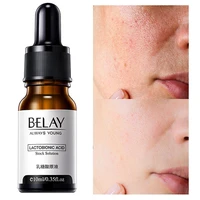 10pcs belay lactobionic acid solution face serum instant minimize pores perfection oil control whitening dull skin anti aging