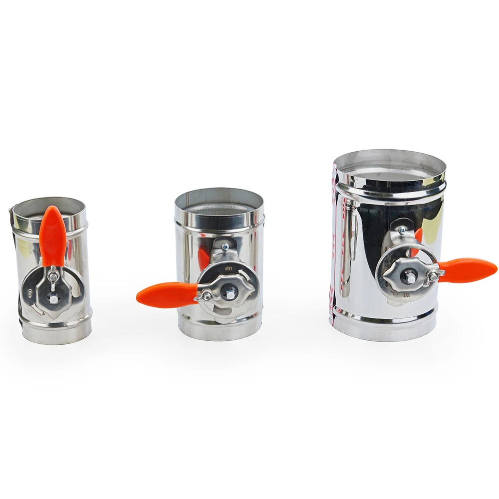 Демпферная заслонка из нержавеющей стали 201 4/5/6/8 дюйма вентиляционное отверстие