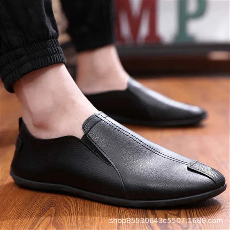 Men Loafers Shoes Spring 2021 Fashion Boat Footwear Man Brand Leather Moccasins Men'S Shoes Men Comfy Drive Men's Casual Shoes images - 6