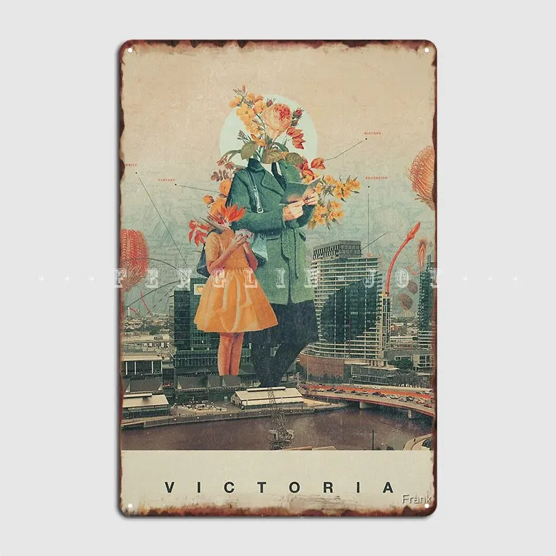 

Виктория металлический знак паб пещера паб дизайн роспись оловянный знак плакат