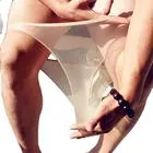 Горячие сексуальные трусы унисекс без следа ультра-тонкий глянцевый без швов, которые не видны под одеждой из дышащего нижнего белья гей прозрачное соблазн Трусики