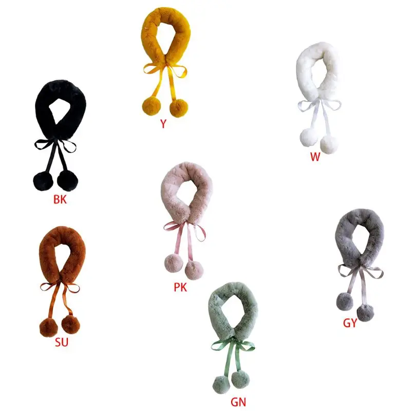 Женский утепленный воротник из искусственного меха норки с воротником шарфом