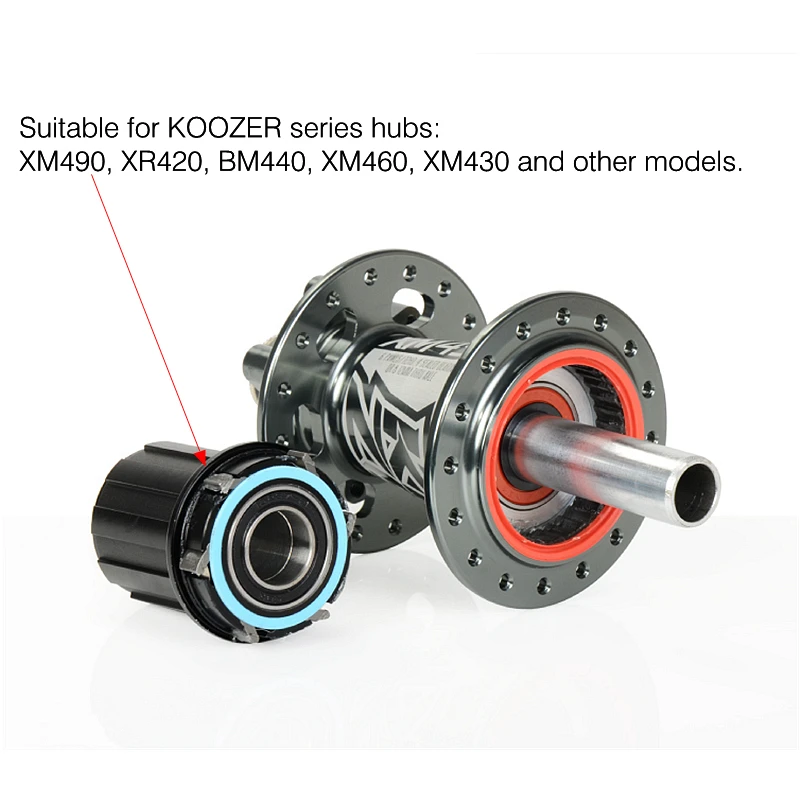 Koozer FreeHub втулки горного велосипеда адаптер QR через колпачок конвертеры