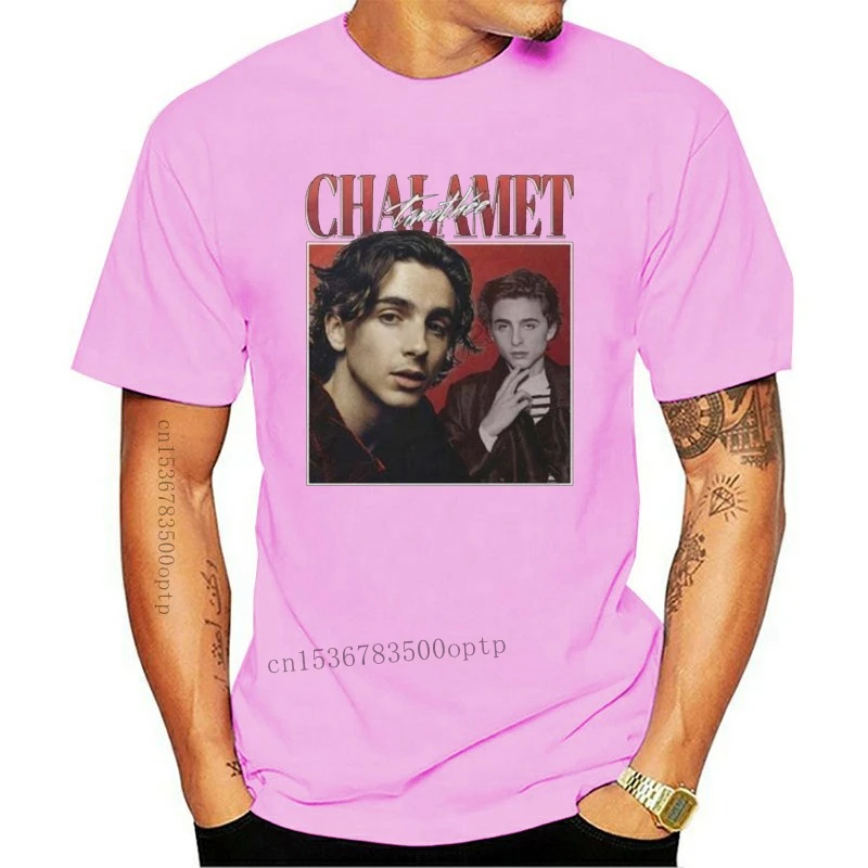 

Timothee Chalamet 90 Vintage Unisex Black Tshirt Reprinted Printing Tee Shirt