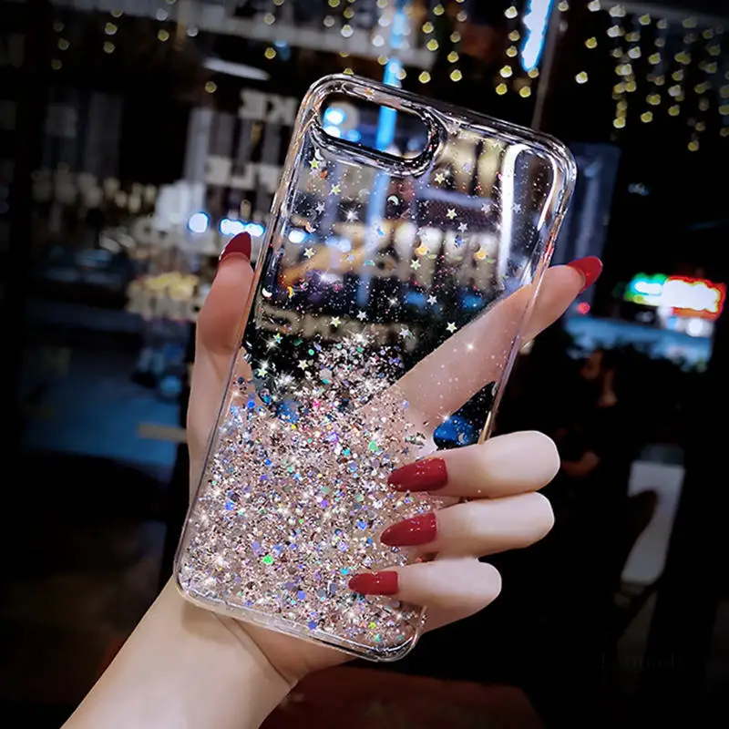 luxury bling glitter phone case for poco x3 nfc poco x 3 pocox3 soft case full cover for poco x3 pro global version back cover free global shipping
