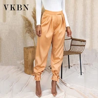 vkbn high waist pencil pants clothing for women trousers spring autumn full length casual loose multiple colour joggers women
