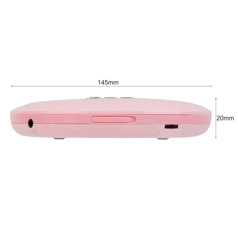 

Portable CD Player Shockproof Discman Disc Type Musicplayer LED Display Walkman Multifunctional Audio Player