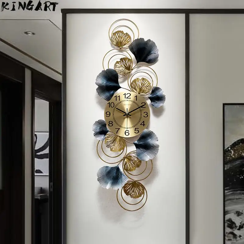 Большие металлические настенные часы современный дизайн домашние с железной